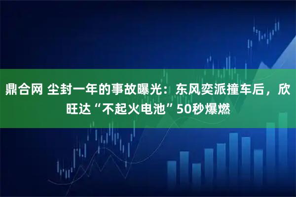 鼎合网 尘封一年的事故曝光：东风奕派撞车后，欣旺达“不起火电池”50秒爆燃
