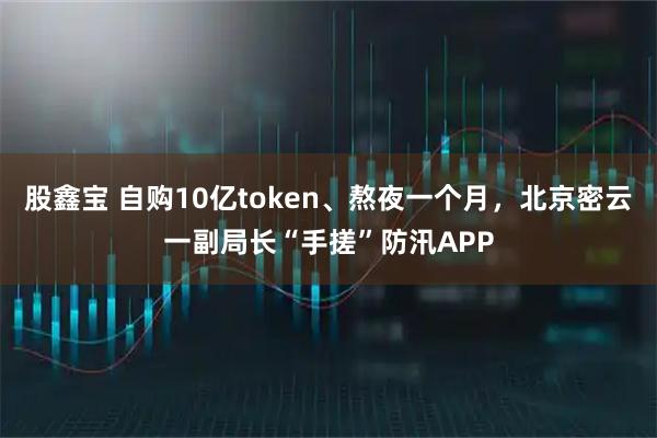 股鑫宝 自购10亿token、熬夜一个月，北京密云一副局长“手搓”防汛APP